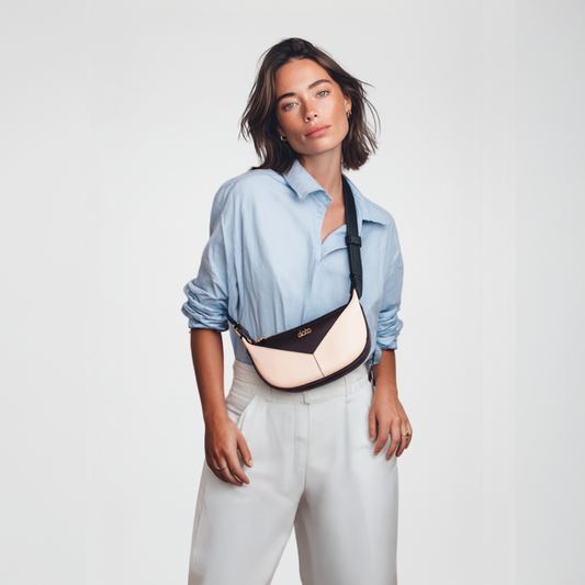 ENSO CROSSBODY BAG (Black & Beige)