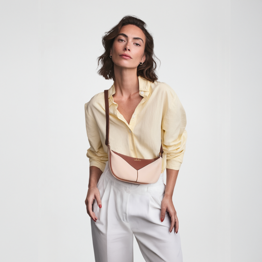 ENSO CROSSBODY BAG (Tan & Beige)