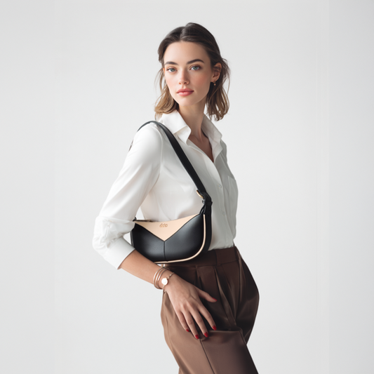 ENSO CROSSBODY BAG (Beige & Black)