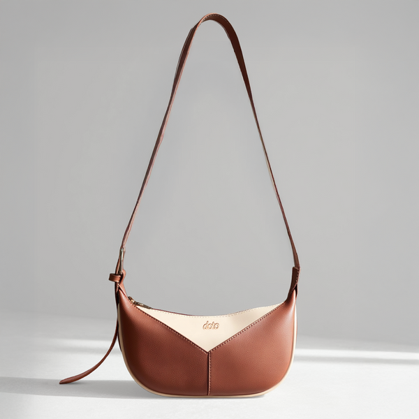 ENSO CROSSBODY BAG (Beige & Tan)