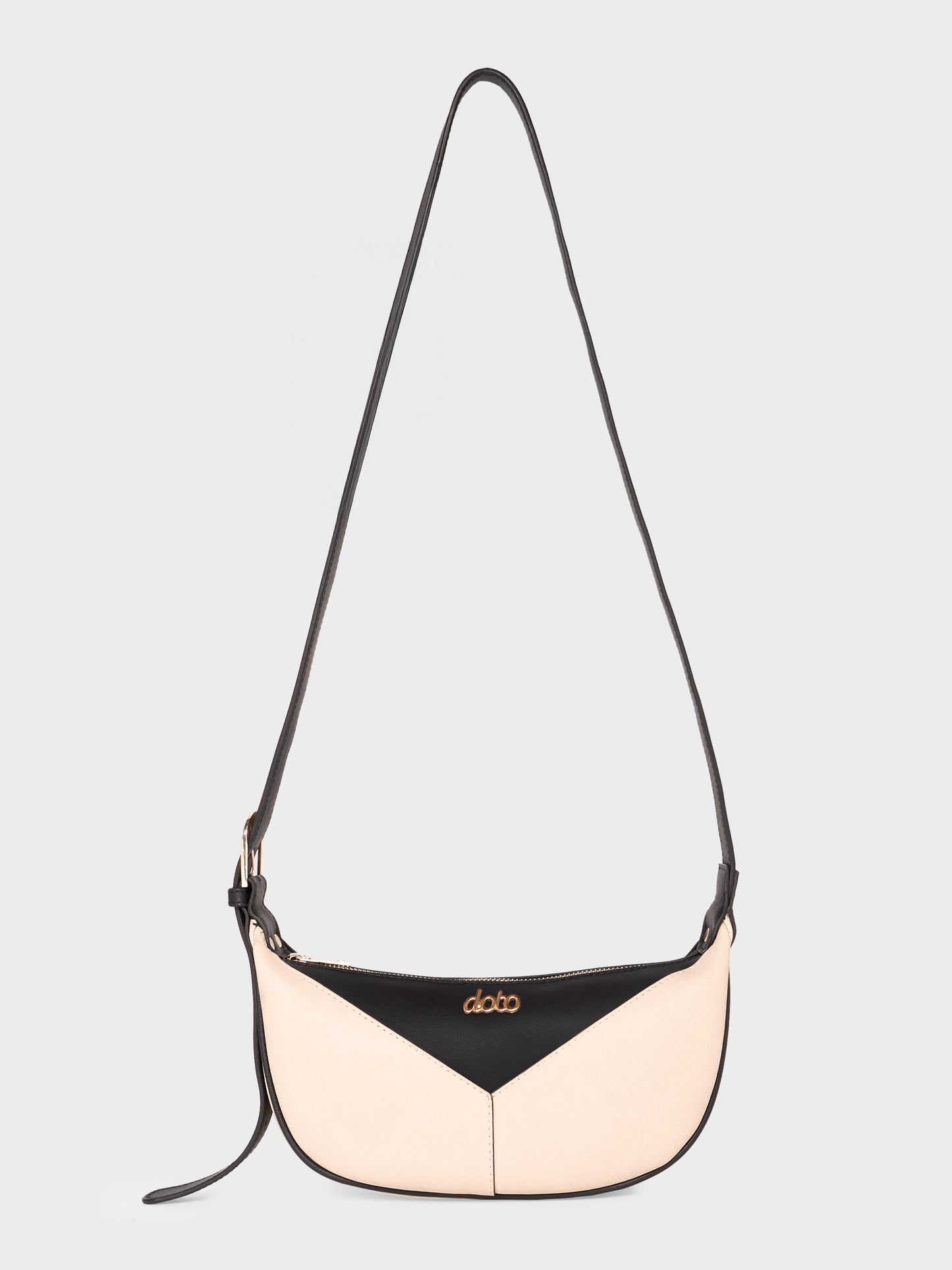 ENSO CROSSBODY BAG (Black & Beige)