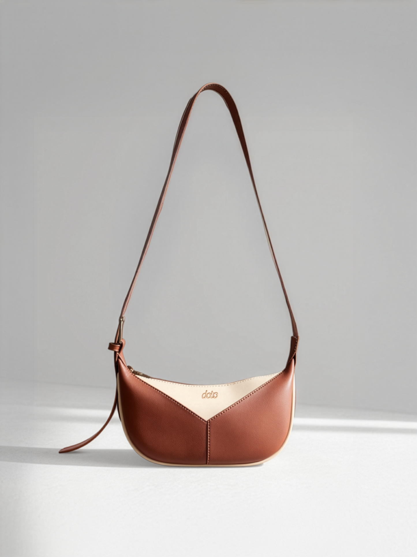 ENSO CROSSBODY BAG (Beige & Tan)