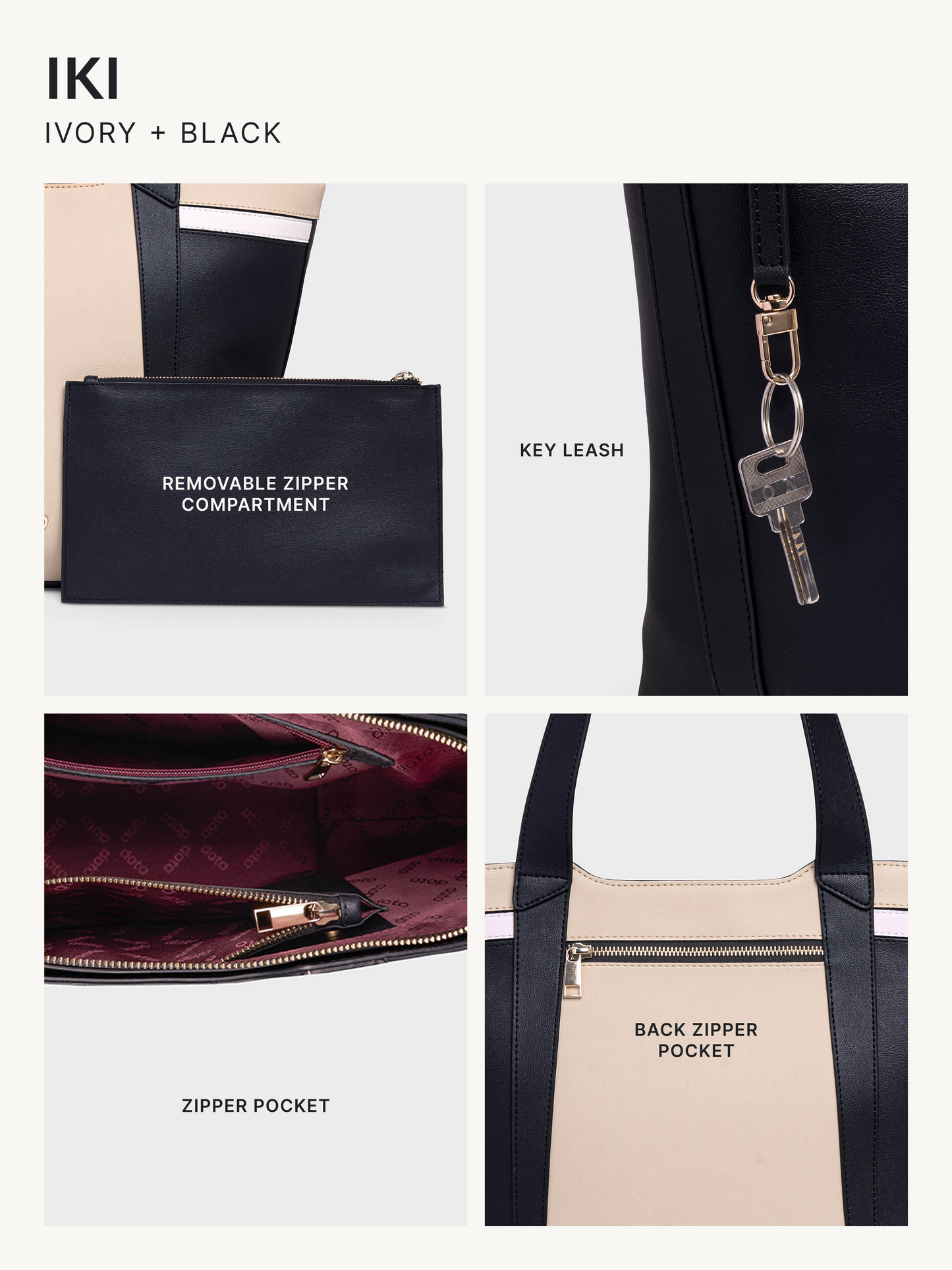 IKI EVERYDAY TOTE (Ivory)